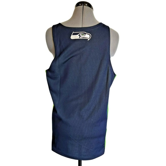 Seattle Seahawks NFL Team Apparel Jersey Tank Top Size S - Picture 3 of 4